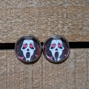 💟 Ghostface Stud Earrings